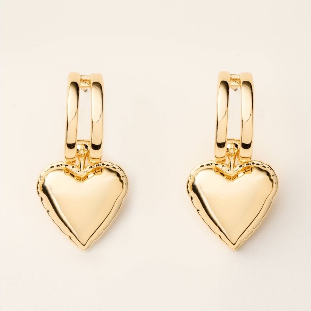 COPY - Balloon Heart Drop Earrings - Kate Spade x Target Gold - NWT